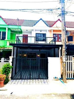 ทาวน์โฮม รร.กสิณธรเซนต์ปีเตอร์ : บ้านสวย  ติดถนนกาญจนาภิเษก  มีระเบียงหน้าบ้าน  #หมู่บ้าน ป.ฝาสุข นิเวศน์  บางบัวทอง  รีโนเวทใหม่  ใกล้เซ็นทรัล เวสเกต