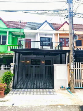 บ้านสวย  ติดถนนกาญจนาภิเษก  มีระเบียงหน้าบ้าน  #หมู่บ้าน ป.ฝาสุข นิเวศน์  บางบัวทอง  รีโนเวทใหม่  ใกล้เซ็นทรัล เวสเกต
