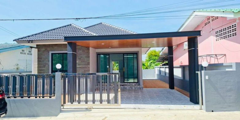 picture Single house for sale in Pattaya, move in ready, near Map Prachan Reservoir, Bang Lamung, Chonburi - 1/16