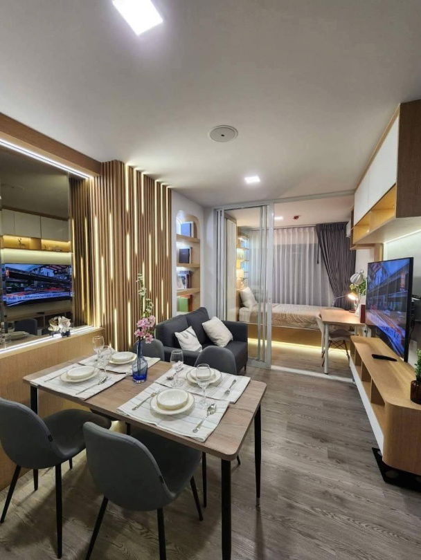 รูป 💎ให้เช่า​ Kave​ Island​ แบบ​ 2​ ห้องนอน​ (1​ bed​ plus)​ พท.38 ตรม.ตึก​ C​ ชั้น​ 6 ห้องมุม​ แต่งบิ้วอินน์​ muji+modern - รูปที่ 9/39