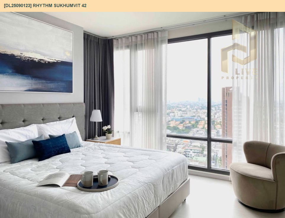 picture DL25090123 Condo for rent, Rhythm Sukhumvit 42 near BTS Ekkamai, ready to move in, call urgently 0656133286 LineID @655ebbvc - 8/14