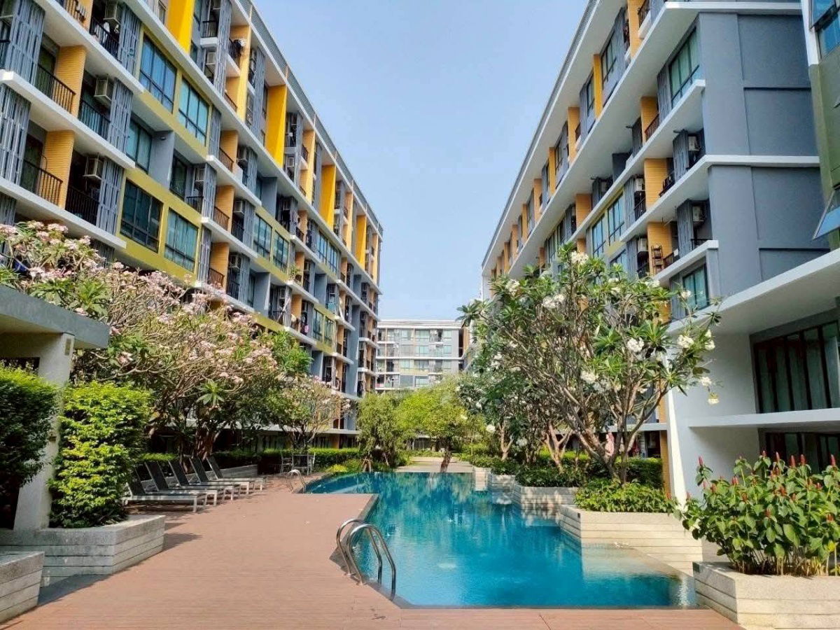 picture TA7938📲LineID @556ryccg🚄1 Bedroom 34 sqm Floor2 iCONDO Sukhumvit103 Fully furnished near BTS Udomsuk, MRT Sri Udom, Central Bangna, 7-11 - 12/12