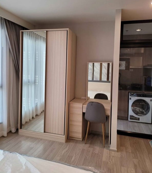 picture TA7930📲LineID @556ryccg🚄30 sqm Studio Floor23 Tower B Fully furnished IDEO Mobi Sukhumvit Eastpoint BTS BangNa 270m. - 7/10