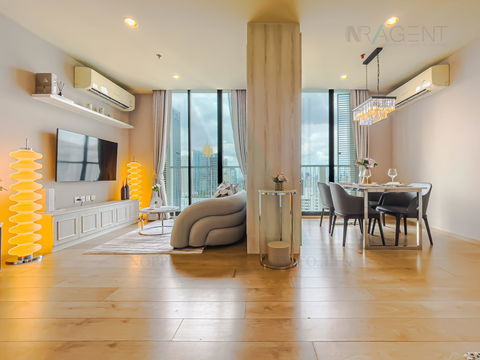 🚩 For Rent Condo NOBLE RECOLE Building 1, Floor 33,2 bed room, Room size 72 sqm