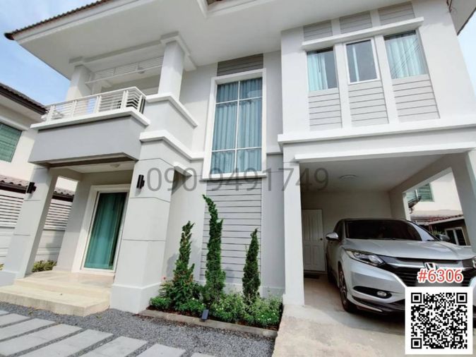 เช่า ทาวน์เฮาส์ 2 ชั้น หมู่บ้านพฤกษาวิลเลจ เดอะซีซัน ร่มเกล้า-ลาดกระบัง บ้านใหม่ เฟอร์ครบ พร้อมเข้าอยู่