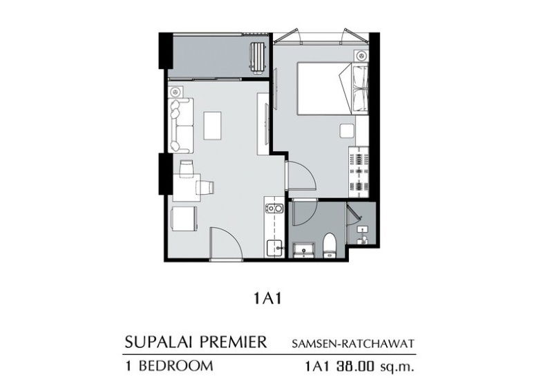 รูป 🔥ขายด่วน ตำแหน่งหายาก🔥Supalai Premier สามเสน-ราชวัตร 1ห้องนอน 38sqm ชั้น14 ห้องเปล่า สภาพใหม่มาก ทำเลดีใกล้ตลาดราชวัตร/กรมสรรพสามิต - รูปที่ 34/35