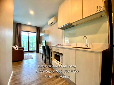 เช่าคอนโด ม.เกษตรศาสตร์ ศรีราชา : UK01-411 ให้เช่า Knightsbridge The Ocean Sriracha Duplex วิวเขา | 10,000B 1ห้องนอน 1ห้องน้ำ