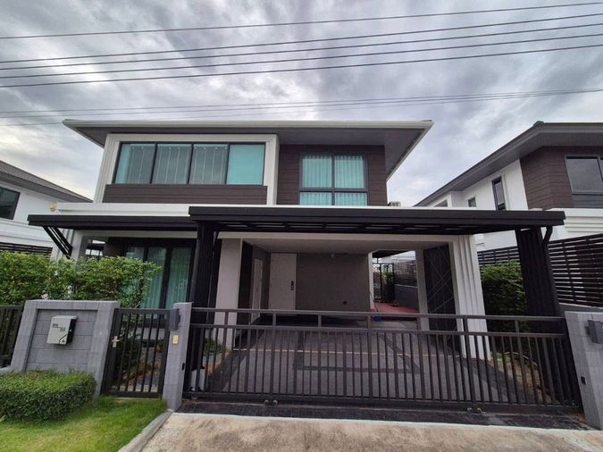 🍃Baan&buildin070925🍃 💚Luxury ได้ในราคาแค่ 13 ล้าน 🏡🛁 ตกแต่งครบ ฟอร์พร้อมอยู่   📌โครงการบ้านแกรนด์บริทาเนีย ราชพฤกษ์-พระราม 5