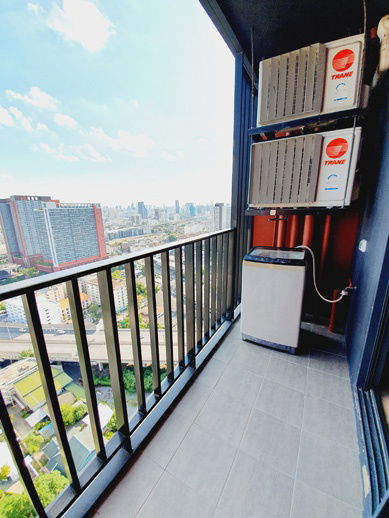 picture 🔔New🔔 For rent, newly renovated unit (corner room), big balcony facing south at The Base Garden Rama 9 - 8/14