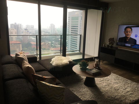 For Rent Condo THE LOFTS ASOKE Building 1, Floor 23,2 bed room, Room size 87 sqm