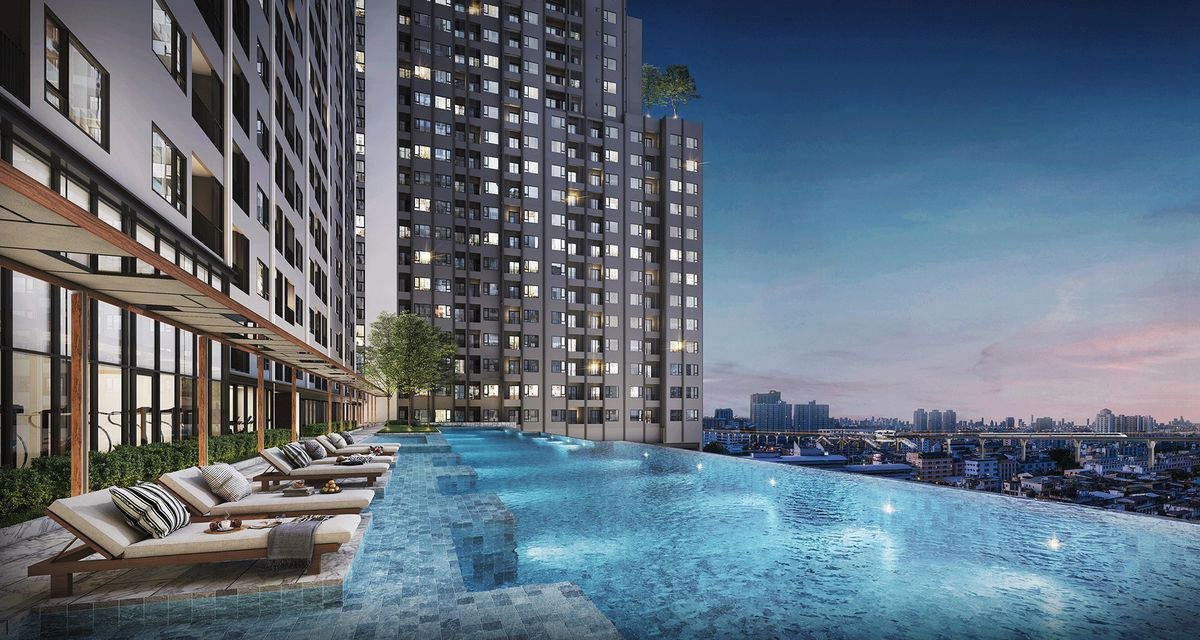 picture WS3199 🏢 New condo for rent, The Livin Ramkhamhaeng, near BTS, MRT Lam Sali, only 12,000 baht/month. - 12/13