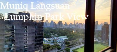 Condos for rent Chulalongkorn University : 🔥🔥🔥Cash back 5,000 baht !! Muniq LANGSUAN WITH LUMPHINI PARK VIEW 🔥🔥🔥