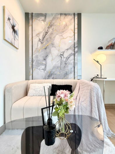 รูป 💥💥ขายห้องพร้อมอยู่!! คอนโด The Trust Residence Pinklao 1Bed 29.30 ตร.ม ชั้น 28 รีโนเวทใหม่ แต่งสวย เพียง 1.89 ล้านบาท!! สอบถาม LINE ID: @atfirm💥💥 - รูปที่ 3/18
