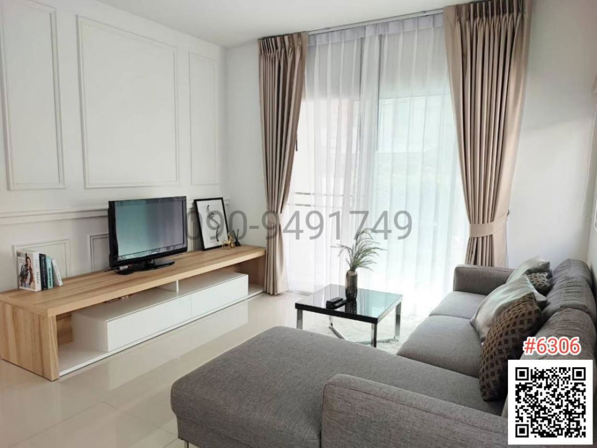 รูป เช่า ทาวน์เฮาส์ 2 ชั้น หมู่บ้านพฤกษาวิลเลจ เดอะซีซัน ร่มเกล้า-ลาดกระบัง บ้านใหม่ เฟอร์ครบ พร้อมเข้าอยู่ - รูปที่ 2/9