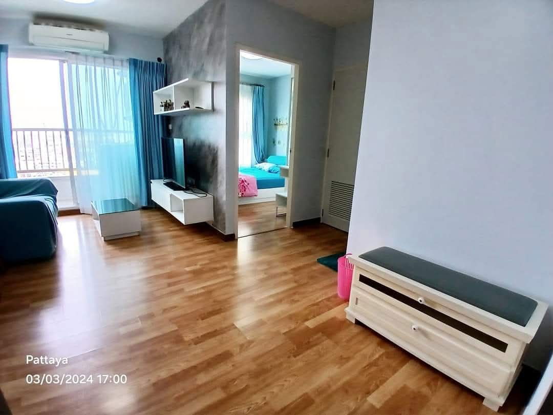 รูป คอนโดเดอะทรัสต์พัทยาใต้ ชั้นสูงวิวทะเลใช้ระบบ smart lock เข้าห้อง 1นอน มีเครื่องซักผ้าพร้อมอยู่ - รูปที่ 4/8