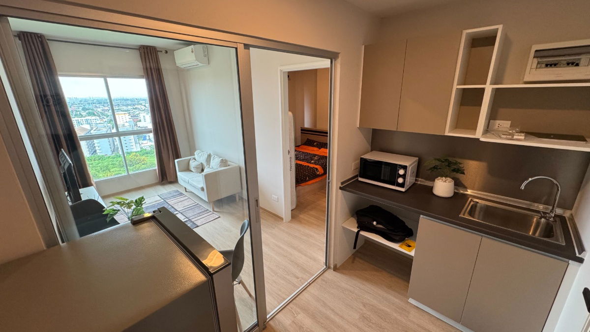 picture ❄️ Rental Condo Lumpini Place Chaeng Watthana - Pak Kret Station, 18th floor, 28 sqm. ❄️ Line @bzproperty - 13/29