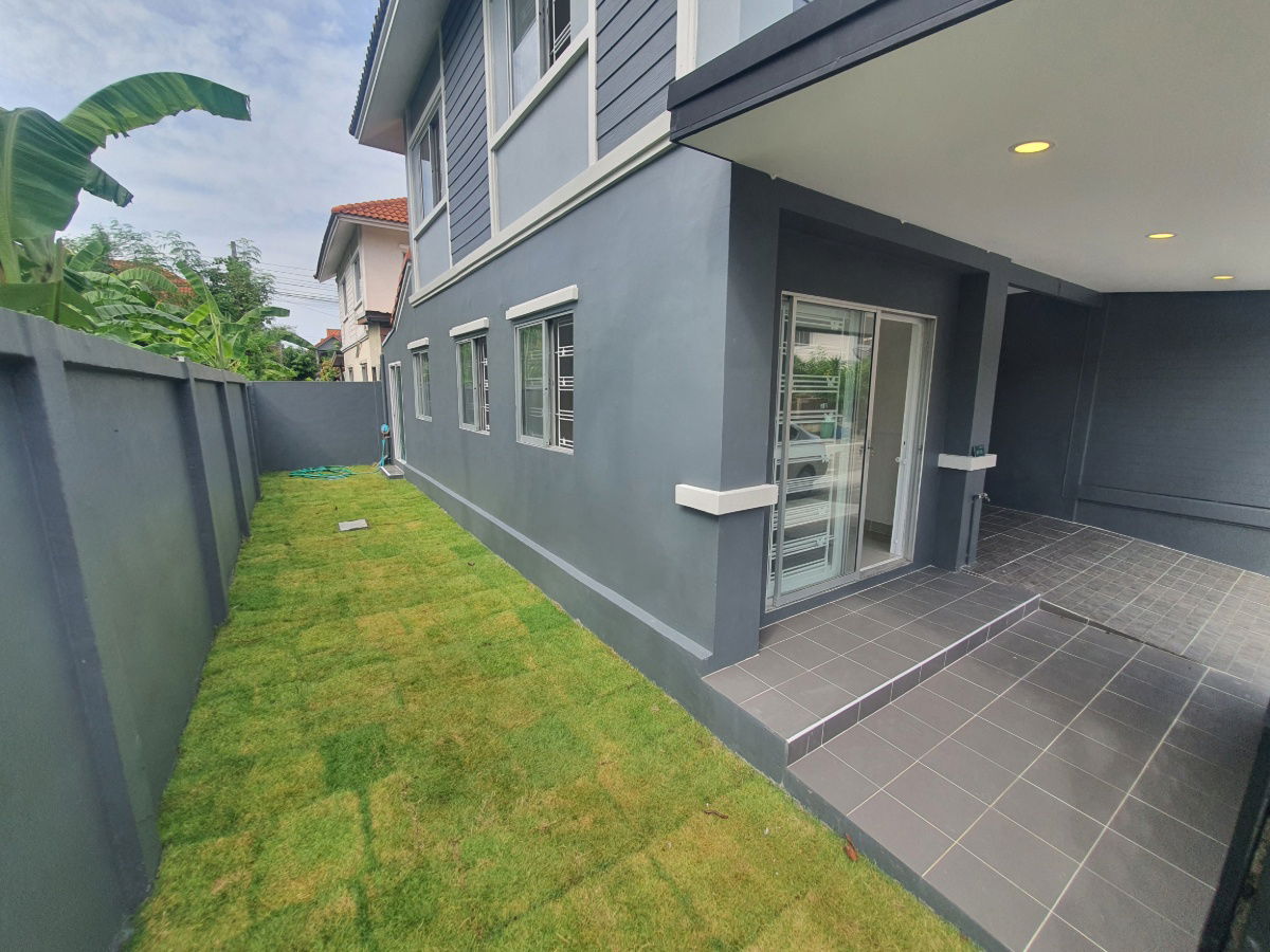 picture Beautiful corner townhouse, special discount, 2-storey, 30 square wah, Baan Pruksa 33 Bang Bua Thong, beautiful view, nice garden, newly renovated - 2/27