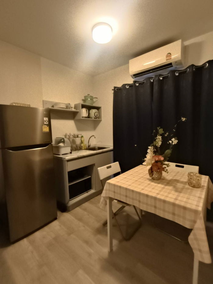 picture For Rent Plum Condo Ram 60 Interchange Price 9,000 Baht/Month Size 26.46 Sq.m. Bedroom 1 Floor 1 Building D Project View - 7/15