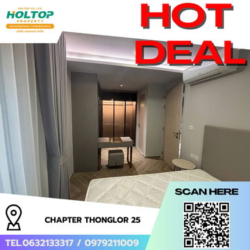 #R6187 🎉 070968 ให้เช่าคอนโด Chapter Thonglor 25