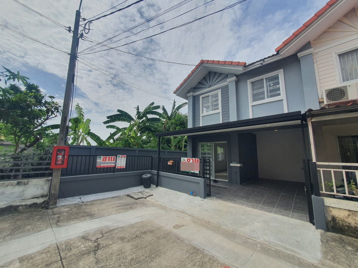 picture Beautiful corner townhouse, special discount, 2-storey, 30 square wah, Baan Pruksa 33 Bang Bua Thong, beautiful view, nice garden, newly renovated - 3/27