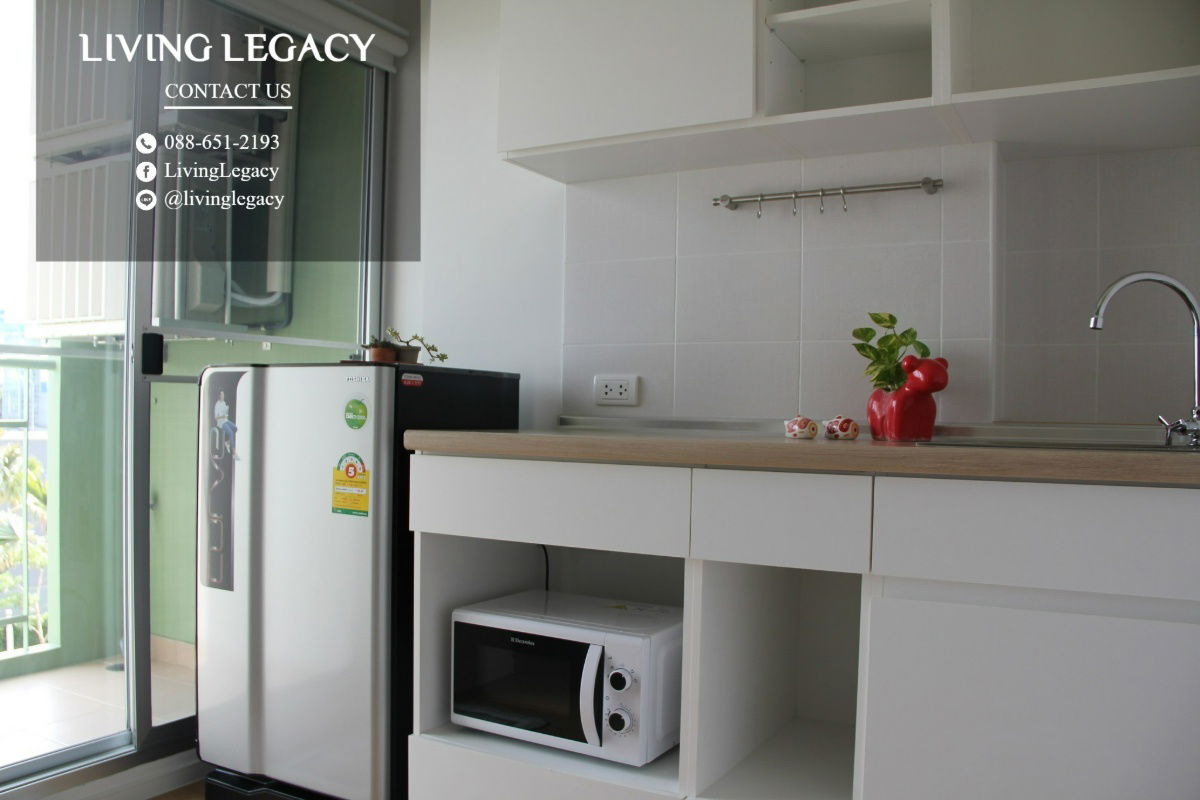รูป LWSKNV2Q ให้เช่าคอนโด Lumpini Place Srinakarin - Huamark Station 26 ตร.ม. ชั้น 3 ตึก A line id : @livinglegacy - รูปที่ 3/7
