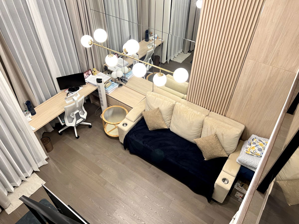 picture Park Origin Chula Samyan【𝐑𝐄𝐍𝐓】🔥Warm Japanese style tones, complete built-in furniture, feel airy and comfortable.🔥 Contact Line ID: @hacondo - 5/10