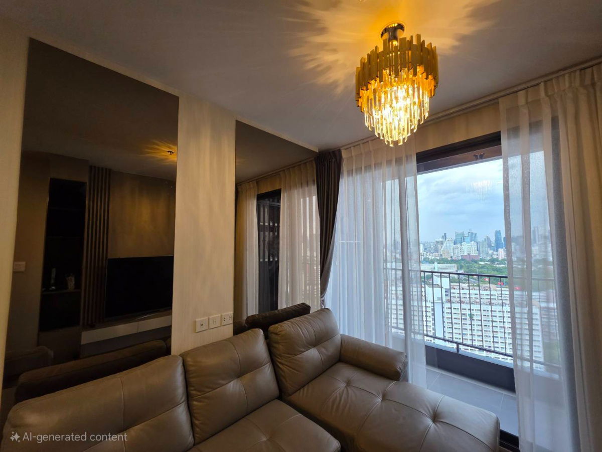 picture Condo for rent: The Crown Residences (45 sq.m.), high floor, beautiful view, near MRT Lumpini. - 1/29