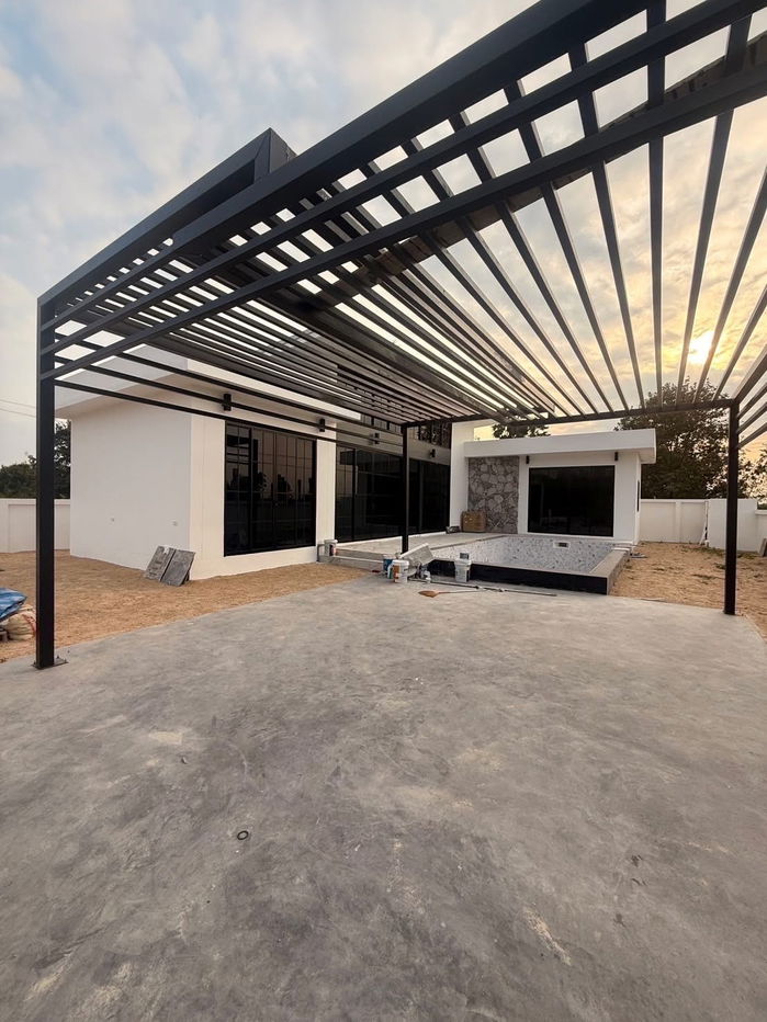 picture For Sale: Modern Luxury Pool Villa 3 Bedrooms  3 Bathrooms Private Swimming Pool Near Cha-am – Hua Hin  Only THB 4.2 Million - 1/12