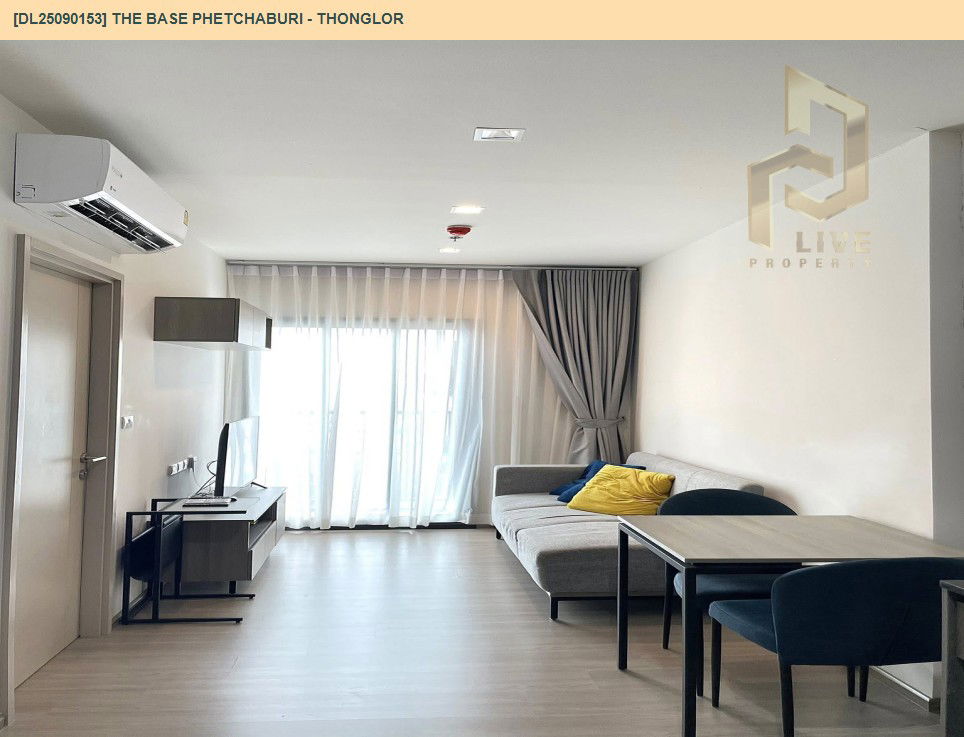 picture DL25090153 Condo for rent, THE BASE Phetchaburi - Thonglor near BTS Phrom Phong, ready to move in, call urgently 0656133286 LineID @534wlwof - 3/11