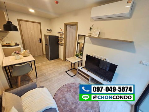 DCondo  Sense ชั้น1 ตึกA  ------------ห้องใหม่ + ตกแต่งสวย-----------Tel 097-049-5874 (Line: @choncondo มี@ด้วย)