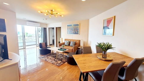 TA7953✨LineID @556ryccg🌅3 Bedroom 98.9 sqm Floor 23 Fully furnished River Heaven Charoenkrung near ShrewsburyInternationalSchool