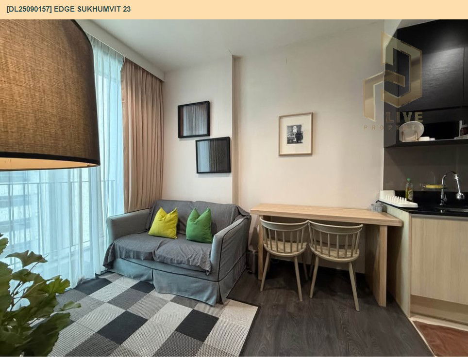 picture DL25090157 Condo for rent, Edge Sukhumvit 23 near BTS Asok, ready to move in, call urgently 0656133286 LineID @655ebbvc - 3/10