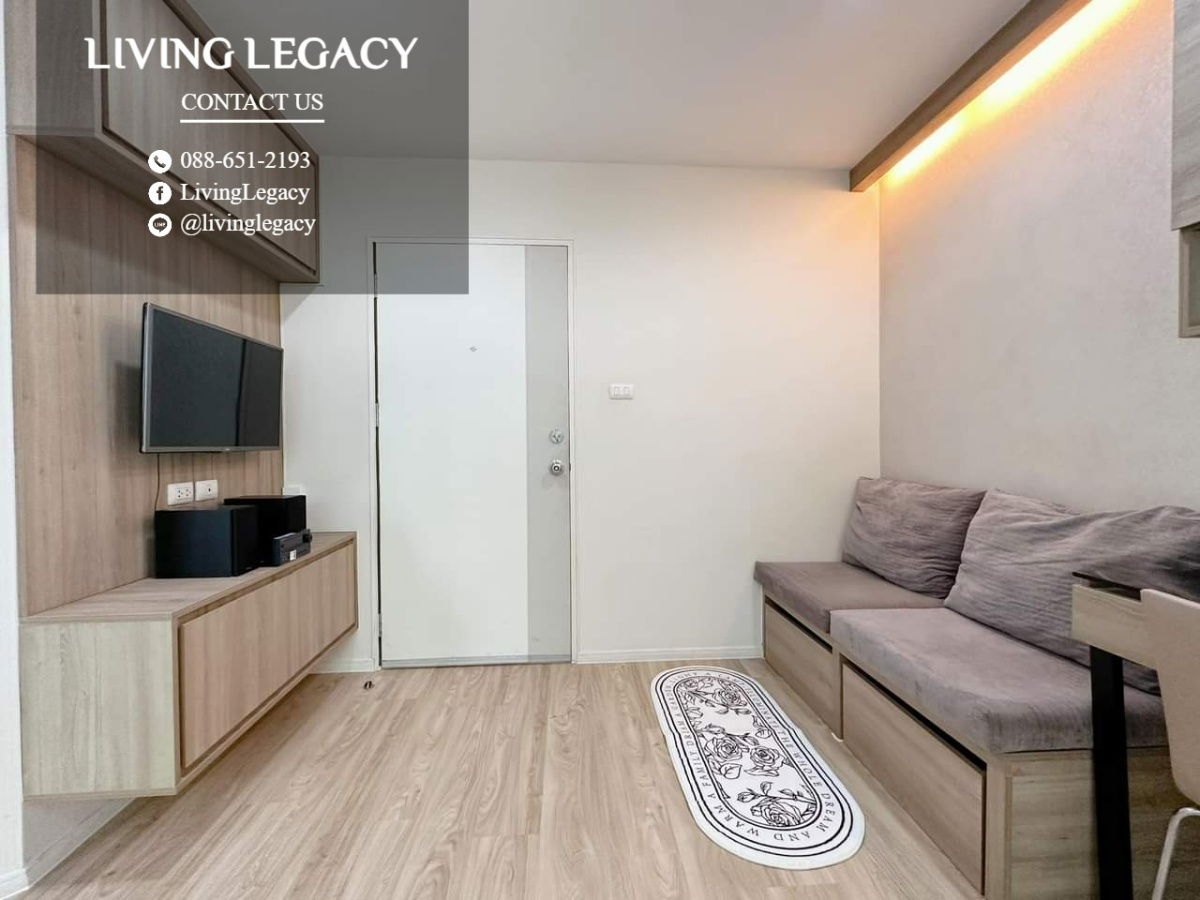 รูป SMZSUU ให้เช่าคอนโด Lumpini Ville Onnut - Phatthanakan 26 ตร.ม. ชั้น 3 ตึก C1 line id : @livinglegacy - รูปที่ 5/12