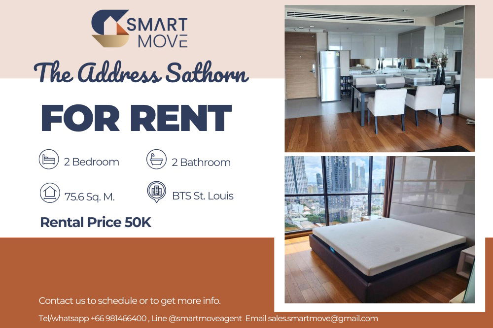 picture 🔥 For Rent !! high floor 26++,🔥Code C20221201510........The Address Sathorn, 2 bedroom, 2 bathroom, furnished, ready to move in 📣📣 - 1/6