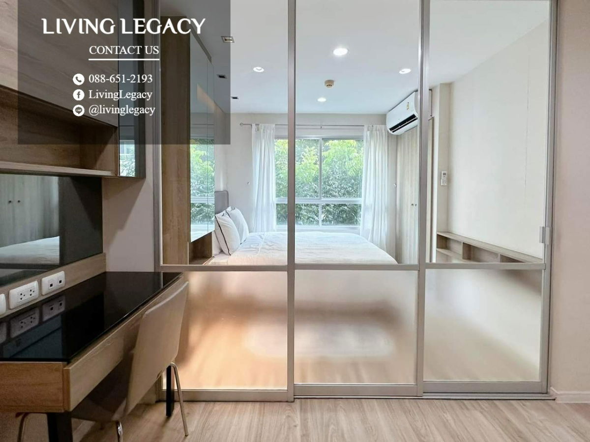 รูป SMZSUU ให้เช่าคอนโด Lumpini Ville Onnut - Phatthanakan 26 ตร.ม. ชั้น 3 ตึก C1 line id : @livinglegacy - รูปที่ 4/12