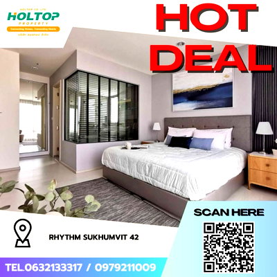 Condos for rent : #Z2327💥050968🔥 Condo for rent: Rhythm Sukhumvit 42