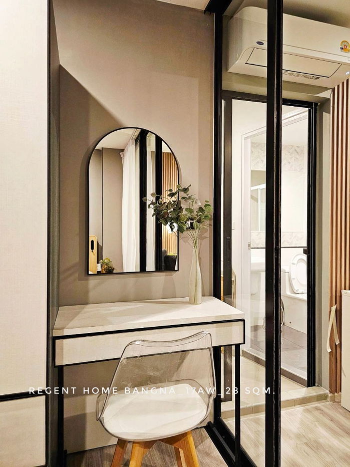 รูป ให้เช่า ห้องหน้ากว้าง Regent Home  Bangna มีไม่กี่ห้อง ระเบียงกว้างพิเศษ ห้องไม่ร้อน วิวแม่น้ำบางกระเจ้า - รูปที่ 3/6