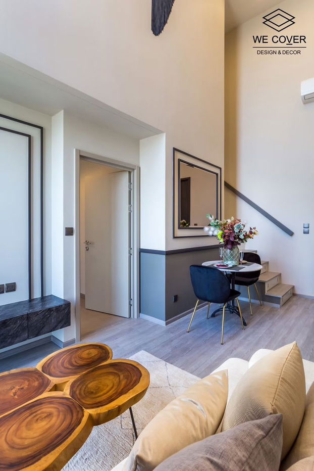 รูป TA7958📲LineID @556ryccg🟨Duplex 1 ห้องนอน 42.7 ตรม ชั้น21 THE LINE สุขุมวิท101 Fully furnished ใกล้ BTS ปุณณวิถี, True Digital Park  - รูปที่ 3/12