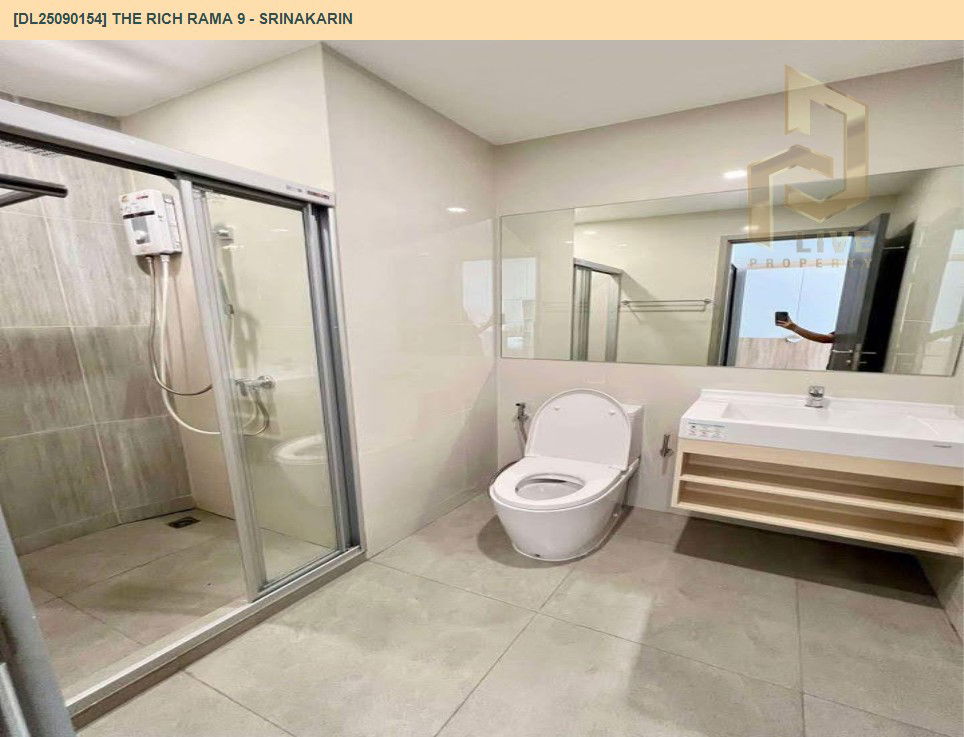 รูป DL25090154 ให้เช่าคอนโด เดอะริช พระราม 9 - ศรีนครินทร์ (The Rich Rama 9 - Srinakarin) ใกล้ AIRPORT RAIL LINK หัวหมาก พร้อมเข้าอยู่ โทรด่วน 0638692663 LineID @655ebbvc - รูปที่ 10/11