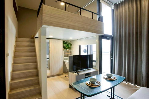 CD110 For Rent: Chewathai Residence Asoke | Fully Furnished 1-Bedroom Loft