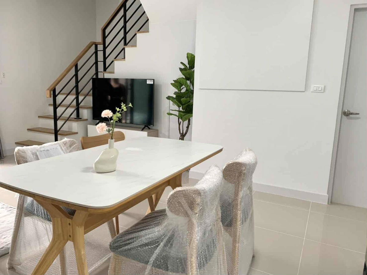 picture Townhouse for rent ✨ Pleno Sukhumvit-Bangna 3 ✨ 3 bedrooms, 2 bathrooms, fully furnished and equipped with appliances. - 4/11