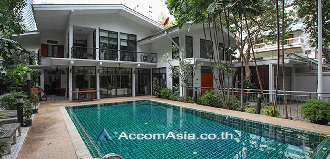picture 🔼🔽 AccomA 📩 Private Swimming Pool 3 BR House in  Lumphini (AA27874) - 1/5