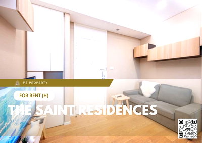 คอนโดให้เช่า : ให้เช่า ✨ The Saint Residences ✨ เฟอร์นิเจอร์ และ เครื่องใช้ไฟฟ้าครบ ใกล้ BTS ห้าแยกลาดพร้าว