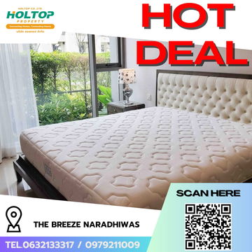#R6219 🎉 080968 Condo for rent  The Breeze Naradhiwas 