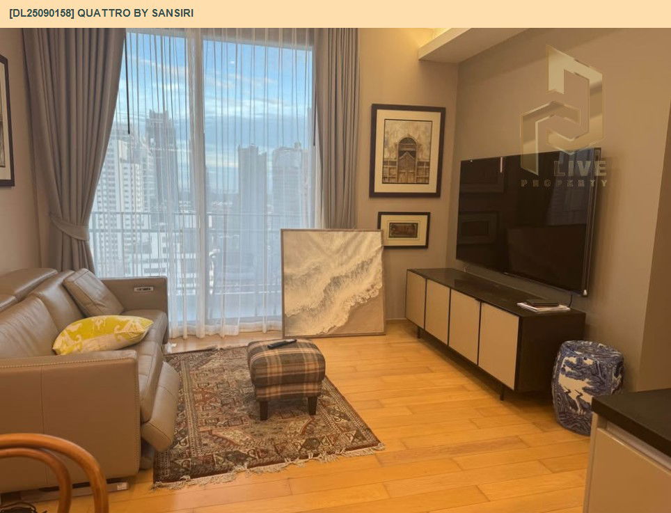 picture DL25090158 Condo for rent, Quattro by Sansiri near BTS Thong Lo, ready to move in, call urgently 0656133286 LineID @655ebbvc - 6/15