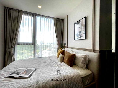 เช่าคอนโด MRT พหลโยธิน : CD116 ให้เช่า The Line จตุจักร-หมอชิต | ห้องวิวสวนและสระ ชั้นสูง ใกล้ BTS & MRT