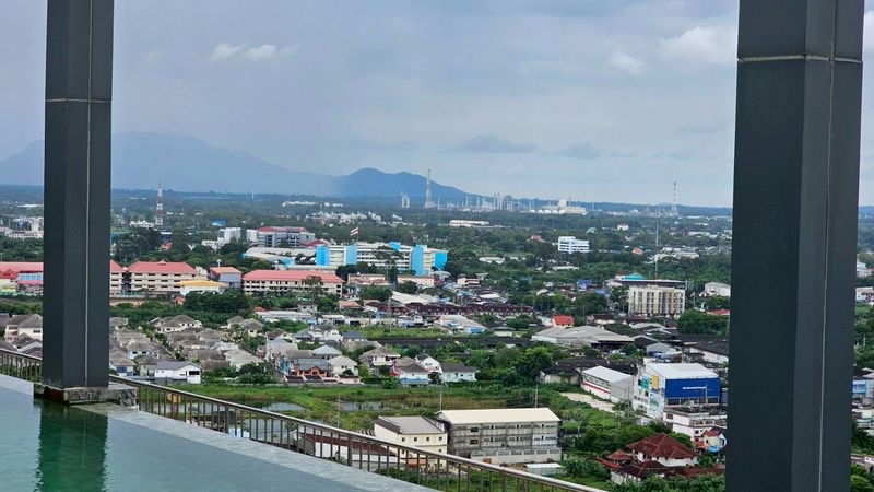 รูป ห้องว่างให้เช่า คอนโด Escent Rayong 1 วิวเซ็นทรัล ขนาดห้อง 31 ตรม. มีเครื่องซักผ้า - รูปที่ 8/10