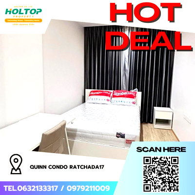 Condos for rent : #Z2312💥050968🔥 公寓出租：Quinn Condo Ratchada 17