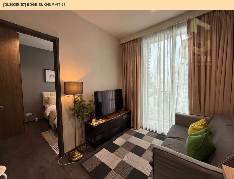 picture DL25090157 Condo for rent, Edge Sukhumvit 23 near BTS Asok, ready to move in, call urgently 0656133286 LineID @655ebbvc - 4/10