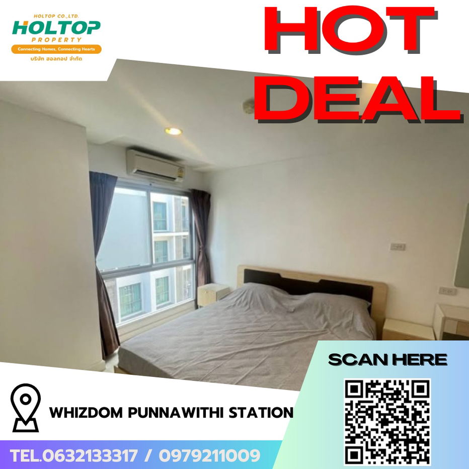 picture #R6203  🎉 080968 Condo for rent  Whizdom Punnawithi Station  - 1/7